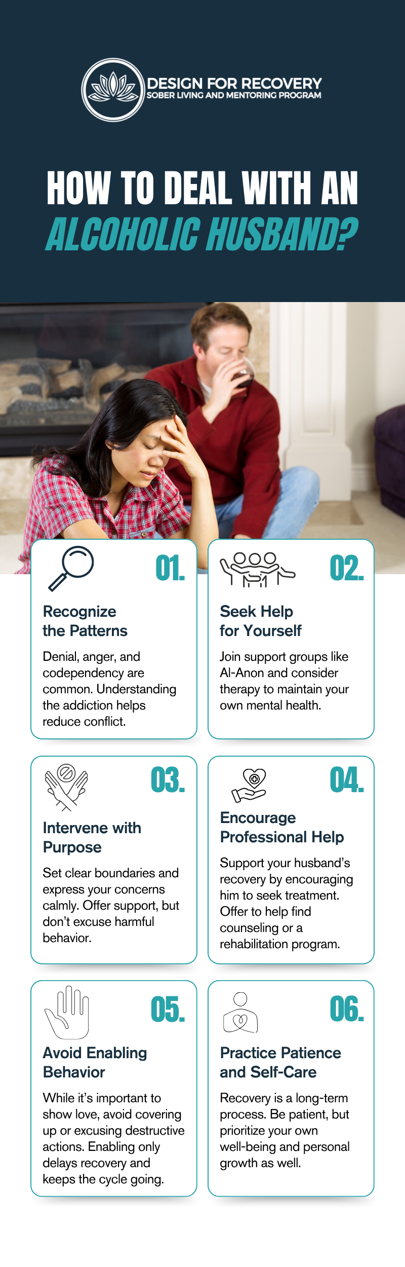 How to deal with an alcoholic husband