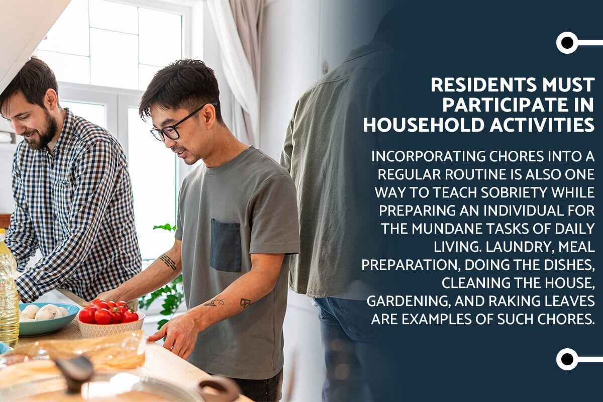 halfway house rules residents must participate in household activities